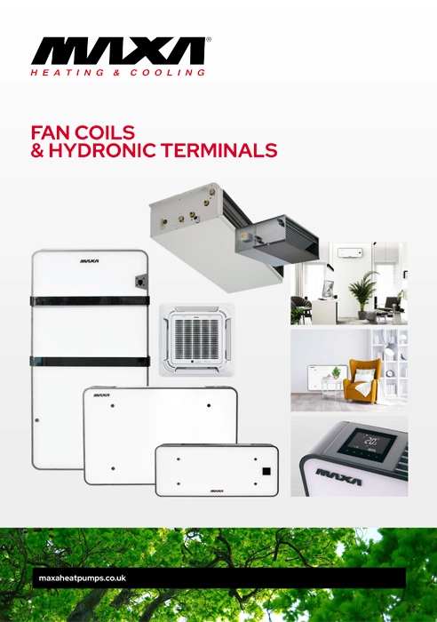 Maxa Fan Coils and Hydronic Terminals range brochure cover