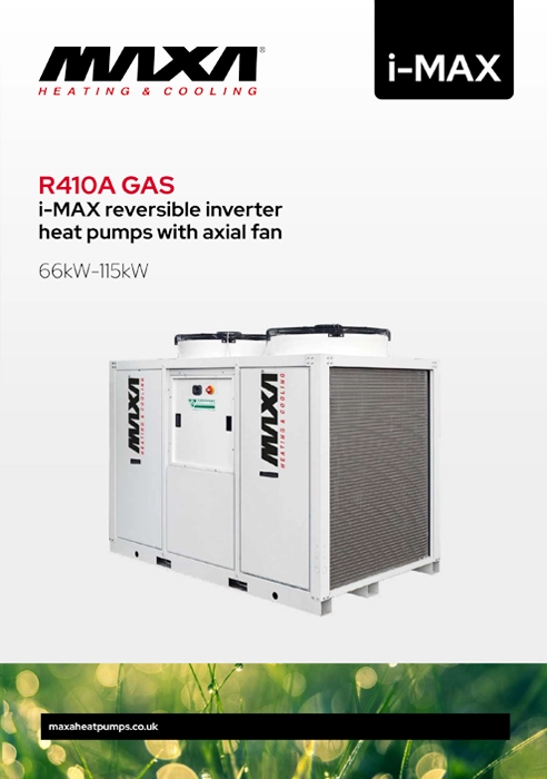 Maxa i-Max heat pump range brochure cover